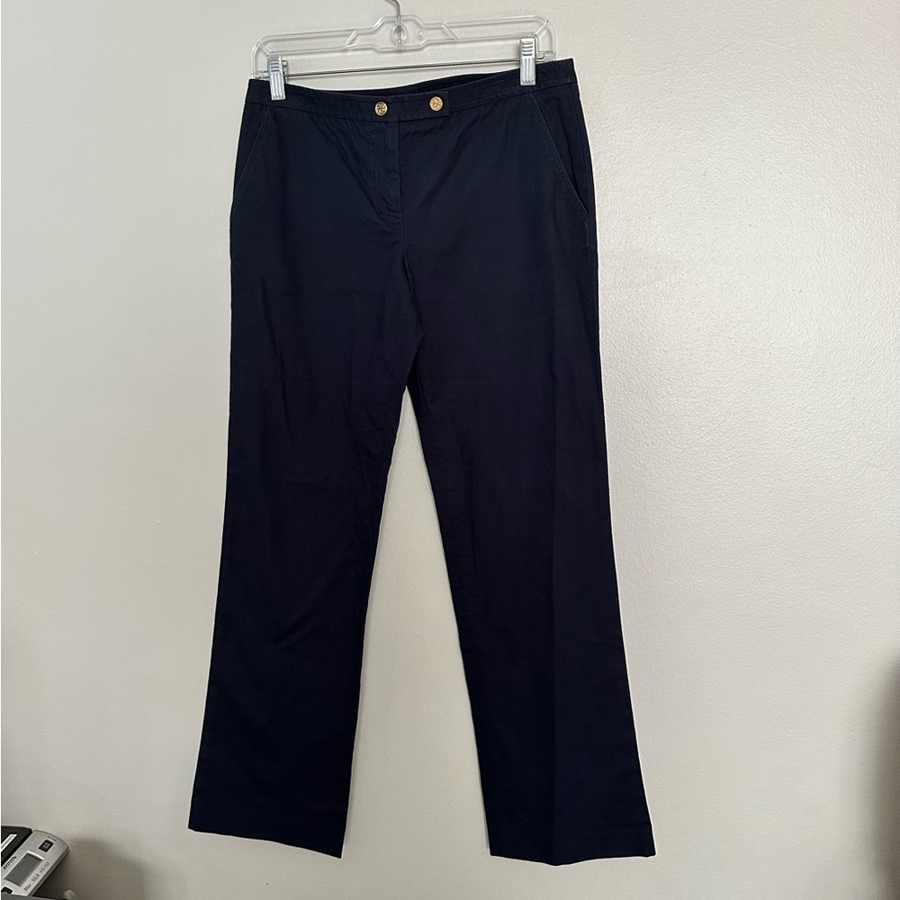Tory Burch Navy Blue Pants